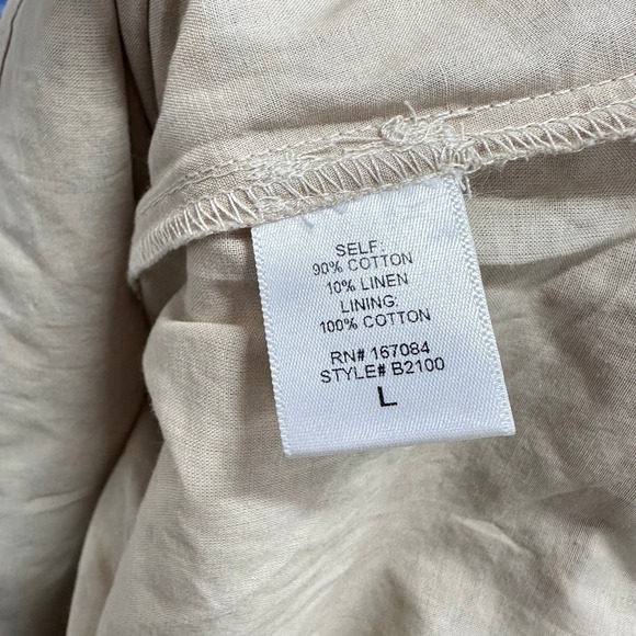 Tuckernuck Women Sz L Palmerson Dress Blue Floral Embroidered Ruffle Babydoll - Picture 9 of 9